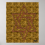 GOLDEN STAR OF DAVID posters