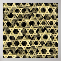 Golden Star Of David Posters