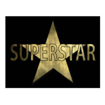 Golden Star Superstar Post Cards