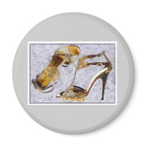 Golden Studded Stilettos