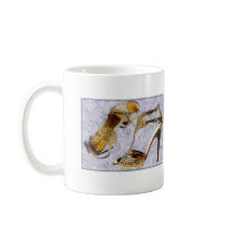 Golden Studded Stilettos mug