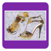 Golden Studded Stilettos
