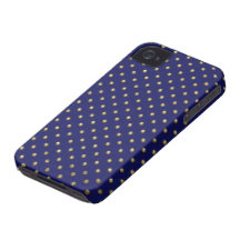 Golden Studs on Purple Blue Case-Mate iPhone 4 Cases