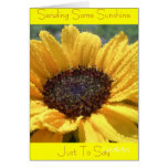 "Golden Sunflower" Birthday Card