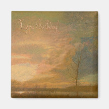 Golden sunset/ Happy Birthday Magnet
