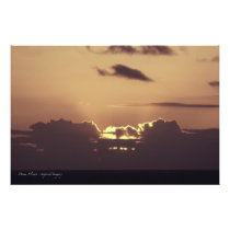 Golden Sunset in Hawaii Photographic Print