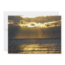 Golden Sunset Personalized Invitations
