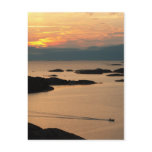 Golden sunset postcards