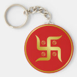 Golden Swastika Key Chain