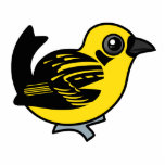 Golden Tanager photo sculptures