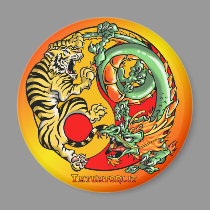 Golden Tao Battle magnets