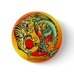 Golden Tao Circle Pins