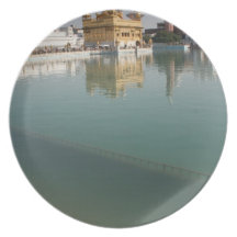 Golden Temple Harmandir Sahib Amritsar North India Party Plates