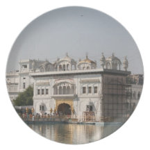 Golden Temple Harmandir Sahib Amritsar North India Dinner Plate
