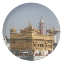 Golden Temple Harmandir Sahib Amritsar North India Plate