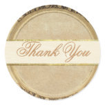 Golden Thank You Sticker/Seal