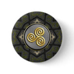 Golden Triskele Decorative Buttons