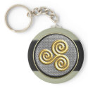 Golden Triskele Keychain