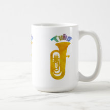Golden Tuba Colourful Sound Mug