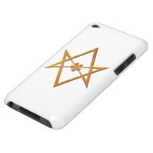 Golden Unicursal Hexagram - thelemic symbol iPod Touch Cases