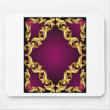 golden violet henna mouse pad
