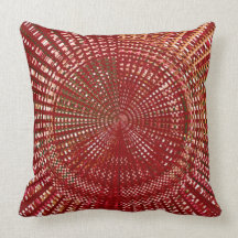 Golden Weave  - Artistic Ethnic Handcrafted look Throw Pillow