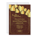 golden wedding anniversary invitation