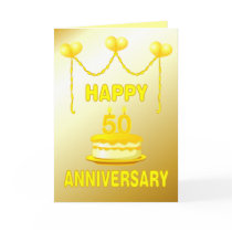 Golden Wedding Anniversay Cards