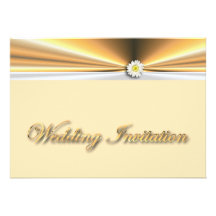 Golden Wedding Invitation
