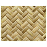 Golden Wicker Basket Weave Textured Personalized Flyer