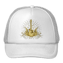 Golden Winged Guitar Hat