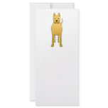 Golden Yellow Dog. Cartoon. Illustration. Custom rack cards