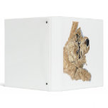 Goldendoodle with Glasses Vinyl Binder