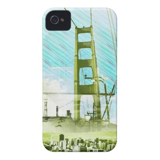 GoldengateBridge SanFrancisco Iconic Panel of Life Case-Mate iPhone 4 Case