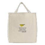 Goldfinch Embroidered on Tote Bag