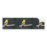 Goldfinch on a tree branch. bumper stickers