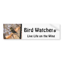 Goldfinch Watercolor Bumper Stickers
