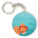 GOLDFISH A SWIMMING keychains