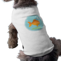 Goldfish Bowl Dog T-shirt