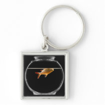 Goldfish in bowl 2 keychain