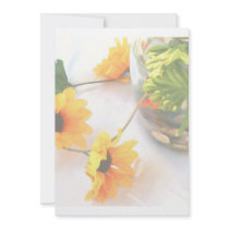 Goldfish Wedding Centerpiece Flowers, Faded ver. Personalized Announcement