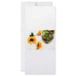 Goldfish wedding centerpiece sunflower photograph rack cards