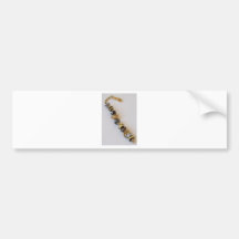 Goldish chain by MelinaWorld Jewellery Bumper Sticker