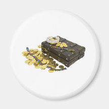 GoldJewelryTreasure092009 Refrigerator Magnet