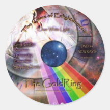 GoldRing Game of Enlightenment Round Sticker