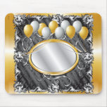 GoldSilvBalloonBackground mousepads