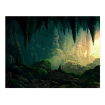 Golem in Cave Postcard