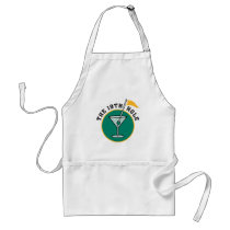 golf 19th hole drink time humour apron