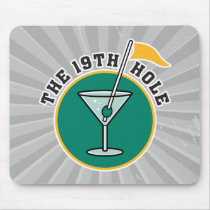 golf 19th hole drink time humour mouse mats