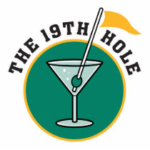 golf 19th hole drink time humour acrylic cut out